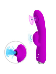 VIBRADOR SUCCIONADOR RECARGABLE PRETTY LOVE MORADO DE LA MARCA PRETTY LOVE C-TYPE