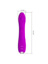 VIBRADOR SUCCIONADOR RECARGABLE PRETTY LOVE MORADO DE LA MARCA PRETTY LOVE C-TYPE