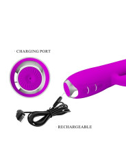 VIBRADOR SUCCIONADOR RECARGABLE PRETTY LOVE MORADO DE LA MARCA PRETTY LOVE C-TYPE