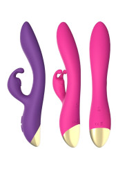 VIBRADOR RABBIT ARMONY SILICONA SUAVE 9 MODOS DE LA MARCA ARMONY VIBRATORS