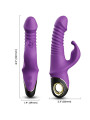 VIBRADOR RABBIT ZING 9 MODOS SILICONA SUMERGIBLE DE LA MARCA ARMONY VIBRATORS