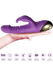 VIBRADOR RABBIT ZING 9 MODOS SILICONA SUMERGIBLE DE LA MARCA ARMONY VIBRATORS