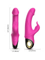 VIBRADOR RABBIT ROTADOR METEROR SILICONA SUAVE 9 MODOS DE LA MARCA ARMONY VIBRATORS