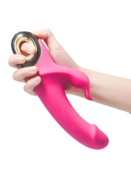VIBRADOR RABBIT ROTADOR METEROR SILICONA SUAVE 9 MODOS DE LA MARCA ARMONY VIBRATORS