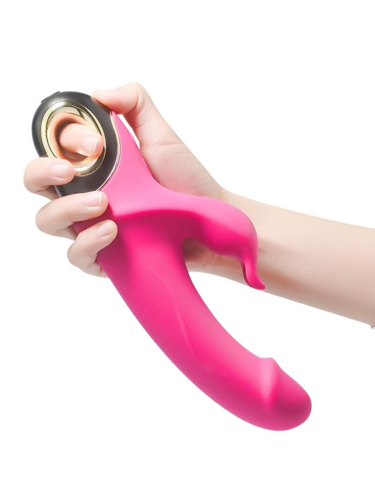 VIBRADOR RABBIT ROTADOR METEROR SILICONA SUAVE 9 MODOS DE LA MARCA ARMONY VIBRATORS