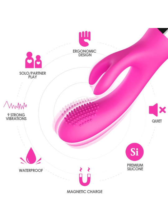 VIBRADOR RABBIT ARMONY ESTIMULACIÓN DUAL CLÍTORIS Y PUNTO G DE LA MARCA ARMONY VIBRATORS