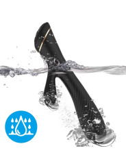 VIBRADOR RABBIT SILICONA NEGRO 9 MODOS SUMERGIBLE DE LA MARCA ARMONY VIBRATORS