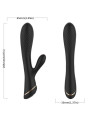 VIBRADOR RABBIT SILICONA NEGRO 9 MODOS SUMERGIBLE DE LA MARCA ARMONY VIBRATORS
