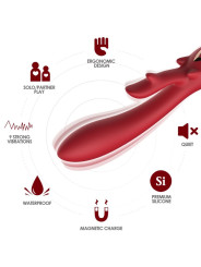 VIBRADOR RABBIT CURVO ARMONY SILICONA MÉDICA DE LA MARCA ARMONY VIBRATORS