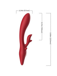 VIBRADOR RABBIT CURVO ARMONY SILICONA MÉDICA DE LA MARCA ARMONY VIBRATORS