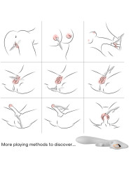 VIBRADOR RABBIT CURVO ARMONY SILICONA MÉDICA DE LA MARCA ARMONY VIBRATORS