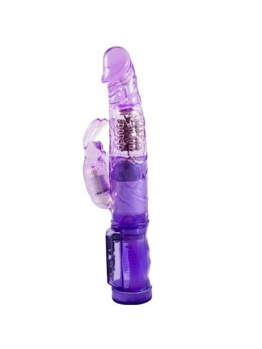 VIBRADOR ROTATIVO RABBIT CON ESTIMULADOR CLITORAL LILA DE LA MARCA BAILE ROTATIONS