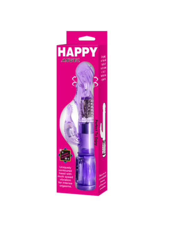 VIBRADOR ROTATIVO RABBIT CON ESTIMULADOR CLITORAL LILA DE LA MARCA BAILE ROTATIONS