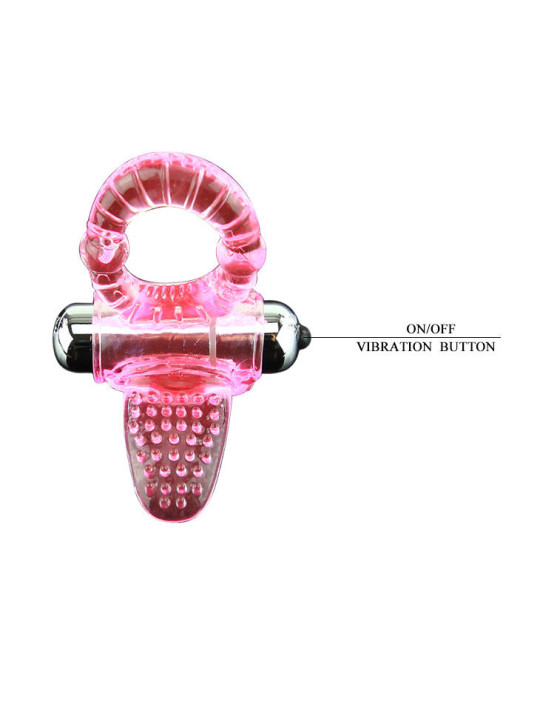 ANILLO VIBRADOR 10 RITMOS ESTIMULADOR CLÍTORIS Y PENE DE LA MARCA BAILE FOR HIM