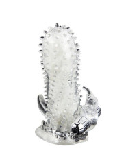 EXTENSOR PENE VIBRADOR RABBIT CON ESTIMULADOR CLÍTORIS DE LA MARCA BAILE FOR HIM