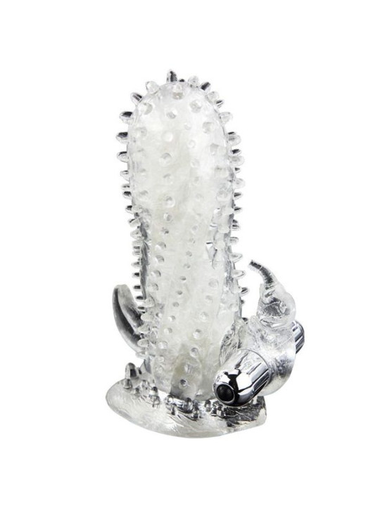 EXTENSOR PENE VIBRADOR RABBIT CON ESTIMULADOR CLÍTORIS DE LA MARCA BAILE FOR HIM