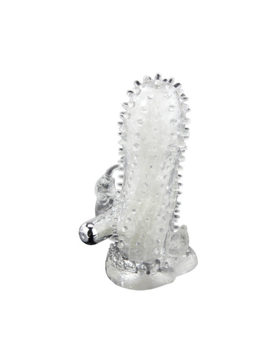 EXTENSOR PENE VIBRADOR RABBIT CON ESTIMULADOR CLÍTORIS DE LA MARCA BAILE FOR HIM
