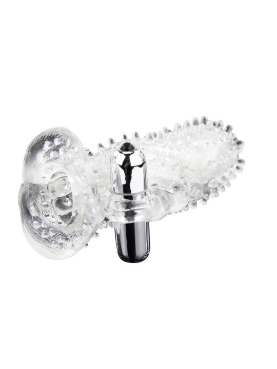 EXTENSOR PENE VIBRADOR RABBIT CON ESTIMULADOR CLÍTORIS DE LA MARCA BAILE FOR HIM