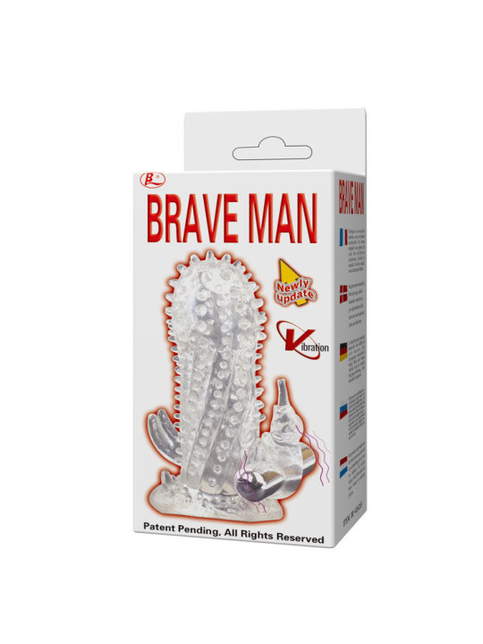 EXTENSOR PENE VIBRADOR RABBIT CON ESTIMULADOR CLÍTORIS DE LA MARCA BAILE FOR HIM