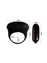 ANILLO VIBRADOR BERTRAM SILICONA GRADO MÉDICO DE LA MARCA PRETTY LOVE MALE