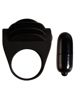 ANILLO VIBRADOR CHESTER NEGRO SILICONA MÉDICA DE LA MARCA PRETTY LOVE MALE