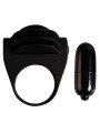 ANILLO VIBRADOR CHESTER NEGRO SILICONA MÉDICA DE LA MARCA PRETTY LOVE MALE