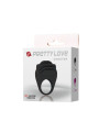 ANILLO VIBRADOR CHESTER NEGRO SILICONA MÉDICA DE LA MARCA PRETTY LOVE MALE