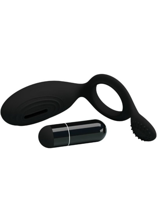 ANILLO VIBRADOR ETHEL CON ESTIMULADOR CLITORIAL DE LA MARCA PRETTY LOVE MALE