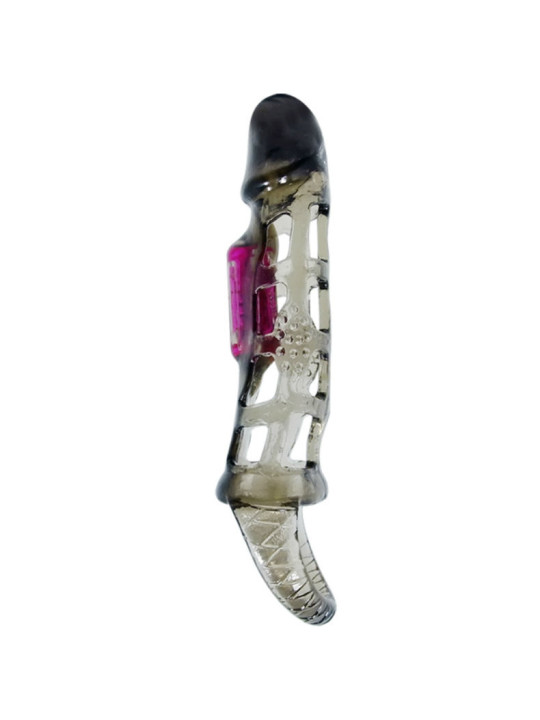 FUNDA EXTENSORA VIBRADORA CON STRAP 13.5 CM TPR DE LA MARCA BAILE FOR HIM