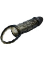 FUNDA EXTENSORA PENE CON STRAP TESTICULAR NEGRO 13.5 CM DE LA MARCA BAILE FOR HIM