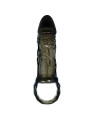 FUNDA EXTENSORA PENE CON STRAP TESTICULAR NEGRO 13.5 CM DE LA MARCA BAILE FOR HIM