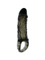 FUNDA EXTENSORA PENE CON STRAP TESTICULAR NEGRO 13.5 CM DE LA MARCA BAILE FOR HIM