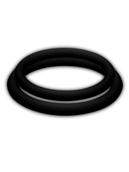 ANILLO POTENCIADOR ERÉCTIL NEGRO TALLA M - 2 UNIDADES DE LA MARCA JOYDIVISION POTENZDUO