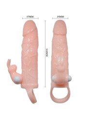 FUNDA PENE CON VIBRADOR RABBIT 16.5 CM - BRAVE MAN DE LA MARCA BAILE FOR HIM