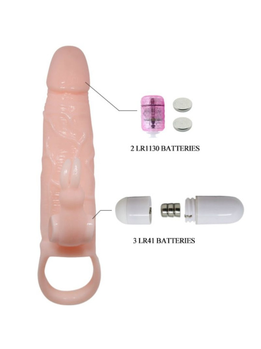 FUNDA PENE CON VIBRADOR RABBIT 16.5 CM - BRAVE MAN DE LA MARCA BAILE FOR HIM