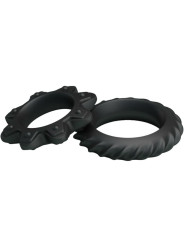 KIT 2 ANILLOS SILICONA FLOWERING PARA RETRASAR EYACULACIÓN DE LA MARCA BAILE FOR HIM