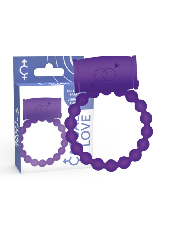 ANILLO VIBRADOR SILICONA PAREJAS VIOLETA 25 DE LA MARCA CASUAL LOVE