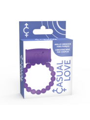 ANILLO VIBRADOR SILICONA PAREJAS VIOLETA 25 DE LA MARCA CASUAL LOVE