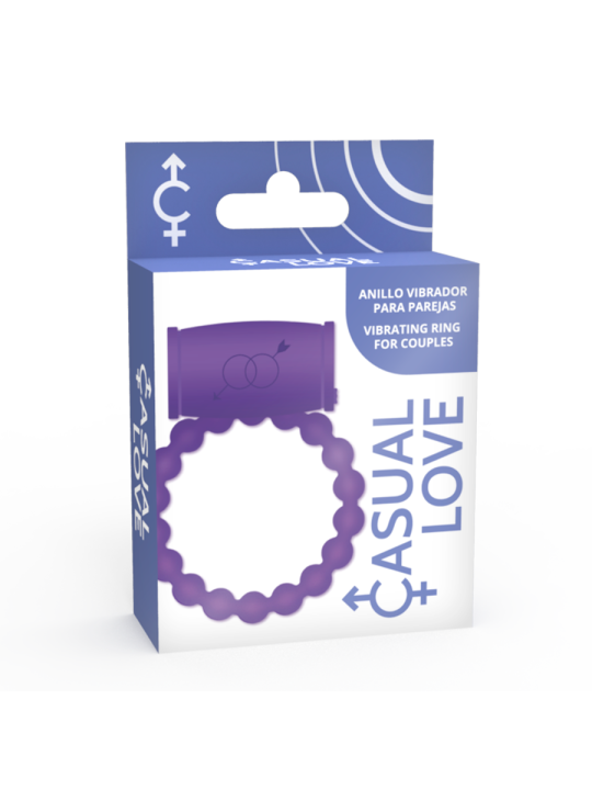 ANILLO VIBRADOR SILICONA PAREJAS VIOLETA 25 DE LA MARCA CASUAL LOVE