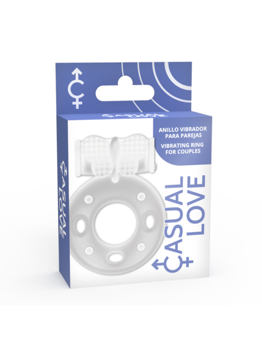 ANILLO VIBRADOR TRANSPARENTE PARA PAREJAS DE LA MARCA CASUAL LOVE