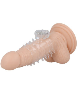 ANILLO VIBRADOR TRANSPARENTE CON FUNDA PARA PENE DE LA MARCA CASUAL LOVE