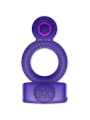 ANILLO VIBRADOR DOBLE PLACER LILA CON BOLA ESTIMULANTE DE LA MARCA CASUAL LOVE
