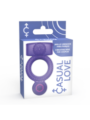 ANILLO VIBRADOR DOBLE PLACER LILA CON BOLA ESTIMULANTE DE LA MARCA CASUAL LOVE