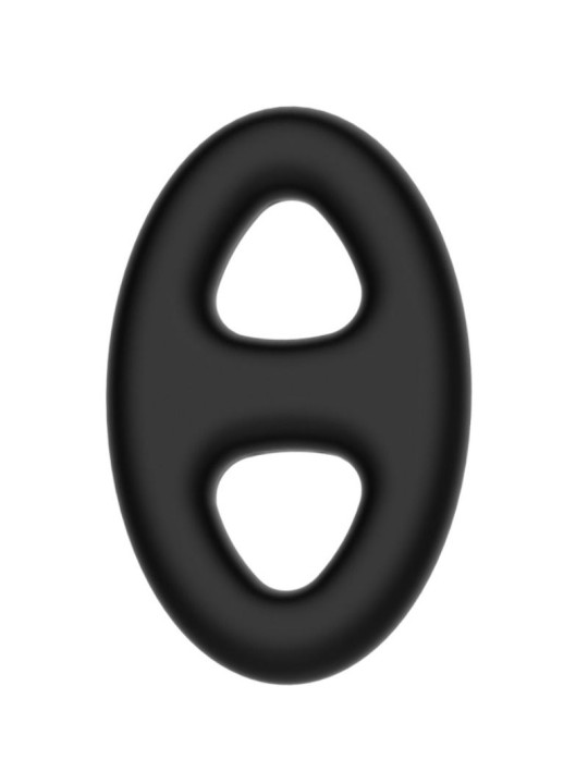 ANILLO PENIANO DOBLE SILICONA SUAVE PARA ERECCIONES DE LA MARCA CRAZY BULL