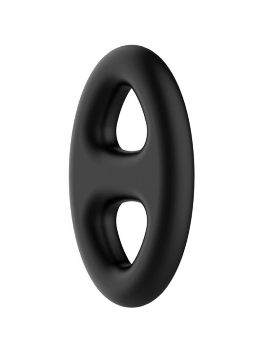 ANILLO PENIANO DOBLE SILICONA SUAVE PARA ERECCIONES DE LA MARCA CRAZY BULL