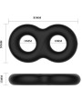 ANILLO DOBLE SILICONA MÉDICA PARA ERECCIONES POTENTES DE LA MARCA CRAZY BULL