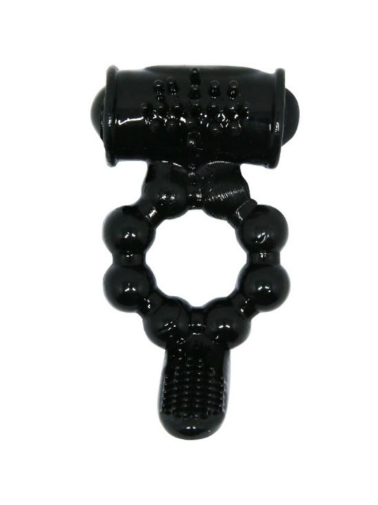 ANILLO VIBRADOR DOBLE ESTIMULADOR CLITORIS Y PENE DE LA MARCA BAILE FOR HIM