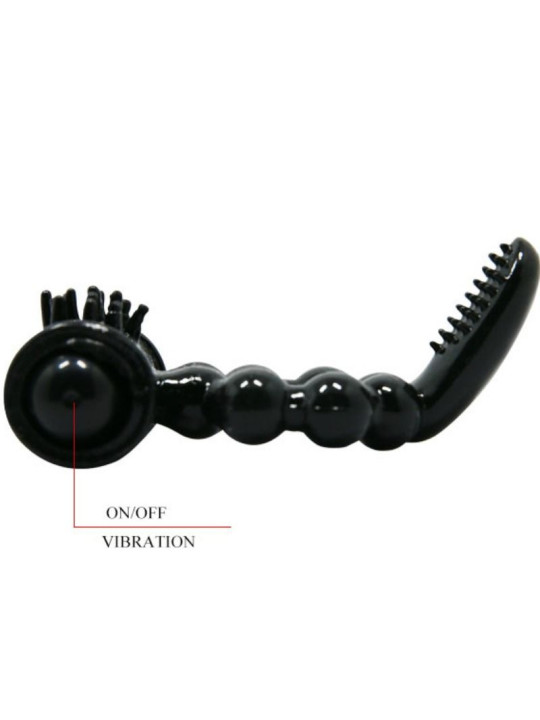 ANILLO VIBRADOR DOBLE ESTIMULADOR CLITORIS Y PENE DE LA MARCA BAILE FOR HIM