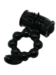 ANILLO VIBRADOR DOBLE ESTIMULADOR CLITORIS Y PENE DE LA MARCA BAILE FOR HIM