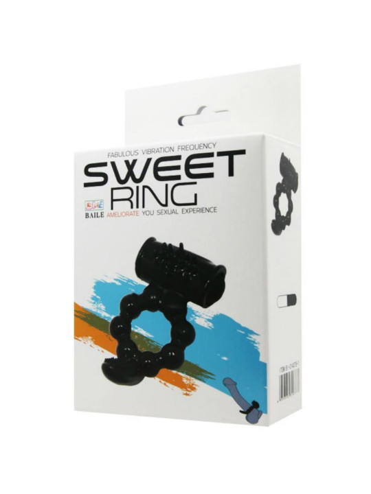 ANILLO VIBRADOR DOBLE ESTIMULADOR CLITORIS Y PENE DE LA MARCA BAILE FOR HIM